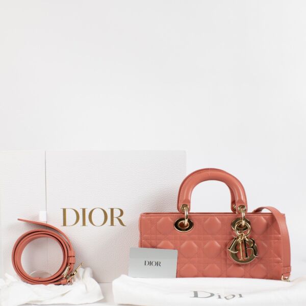 Christian Dior Pink Medium Lady D-Joy Bag