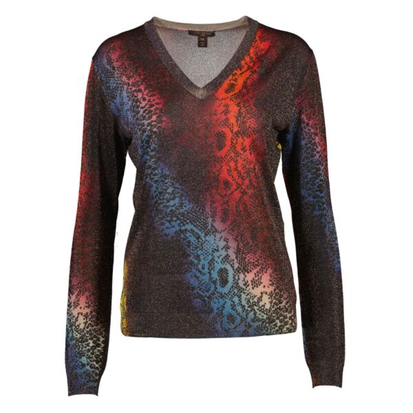 Shop safe online at Labellov in Antwerp, Brussels and Knokke this 100% authentic second hand Louis Vuitton Multicolor Shimmer Knitwear - Size XS