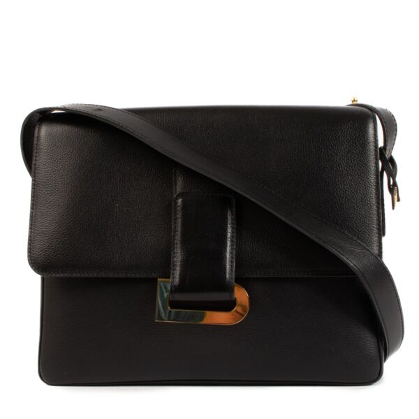 Delvaux Poirier Black Jumping Crossbody Bag