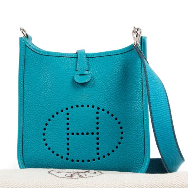 Hermès Evelyne 16 Turquoise Taurillon Clemence PHW