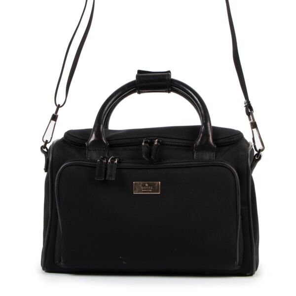 Gucci Black Nylon Beauty Case