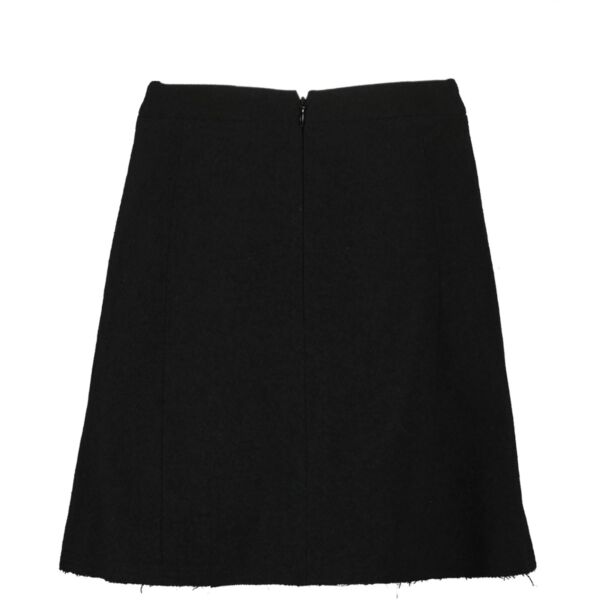 Chanel Spring 2007 Black Wool Skirt - Size FR36