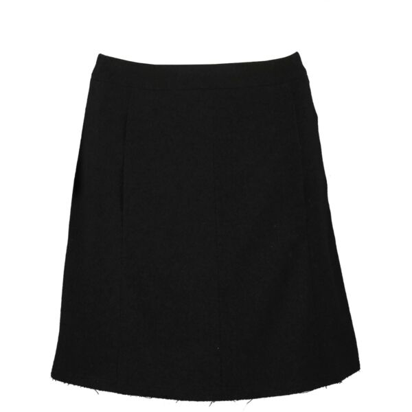 Chanel Spring 2007 Black Wool Skirt