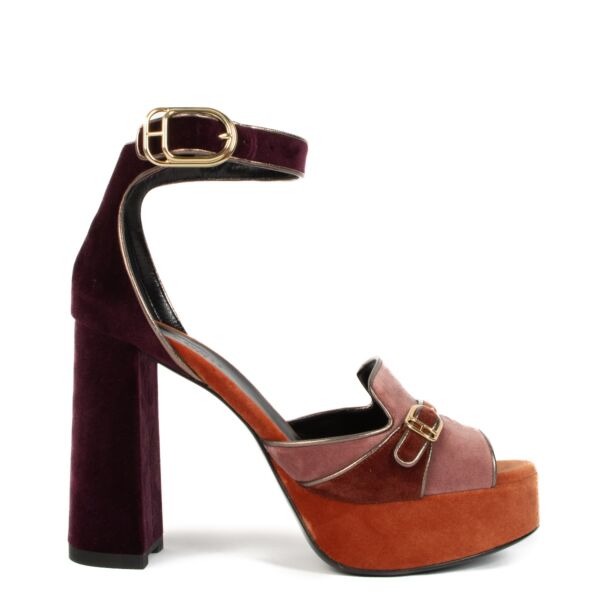 Shop 100% authentic second-hand Hermès Multicolor Suede Heels in size 39 on Labellov.com
