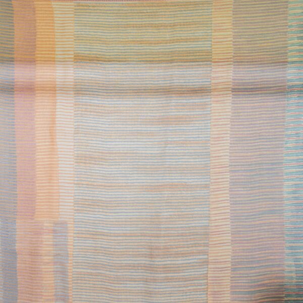 Delvaux Red Silk Mouselline Shawl Scarf