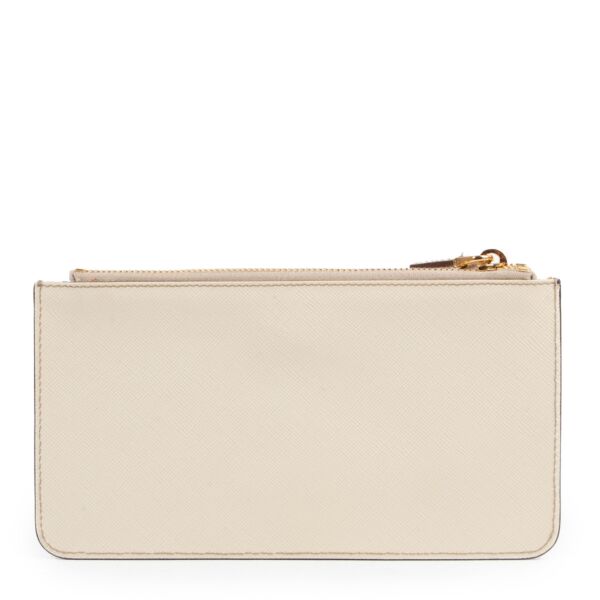 Prada Beige Checkbook