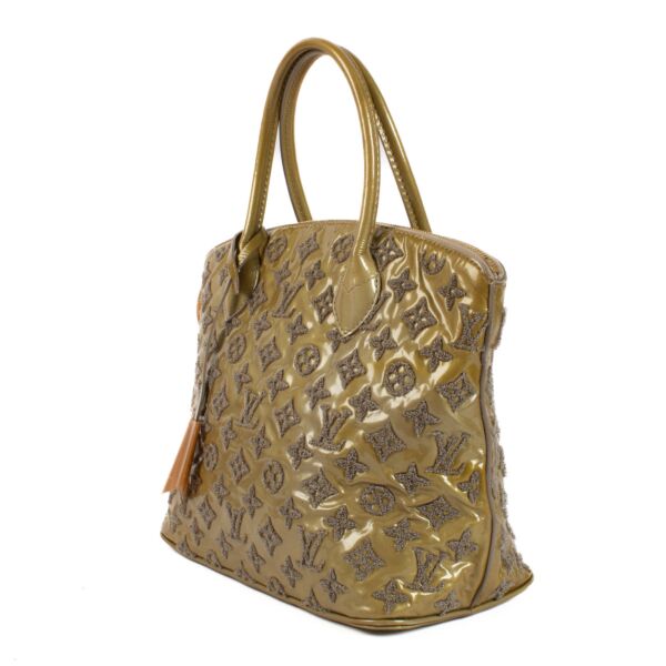 Louis Vuitton Limited Edition Beige Monogram Fascination Lockit Bag