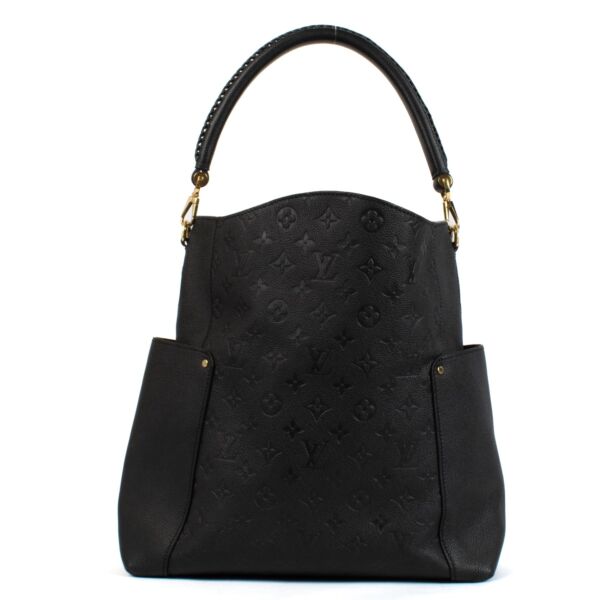 shop 100% authentic second hand Louis Vuitton Black Monogram Empreinte Bagatelle Bag on Labellov.com