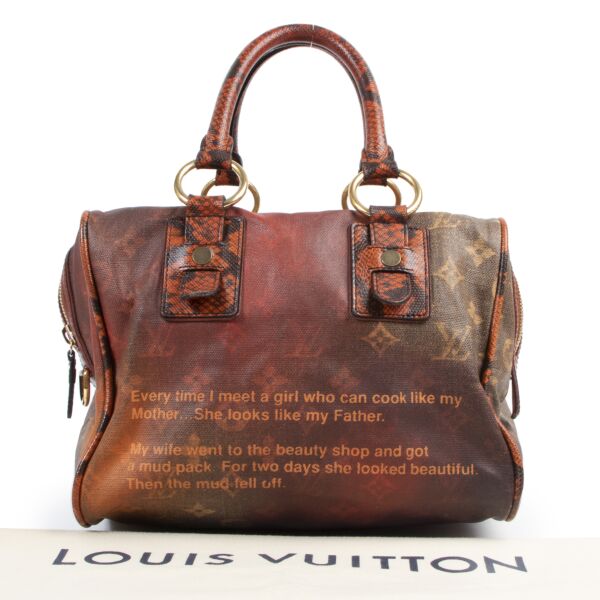 Louis Vuitton Richard Prince Monogram Mancrazy Jokes Bag
