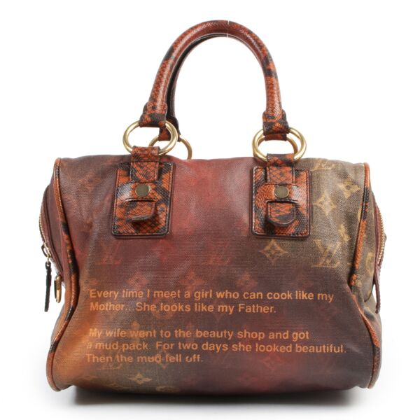 shop safe online Louis Vuitton Richard Prince Monogram Mancrazy Jokes Bag