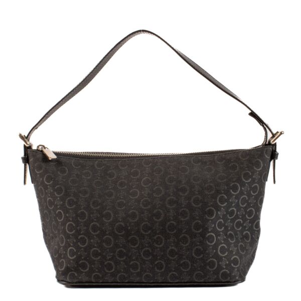 shop 100% authentic second hand Celine Black Triomphe Canvas Baguette Bag on Labellov.com