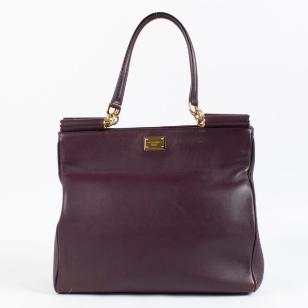 Dolce & Gabbana Purple Leather Bag