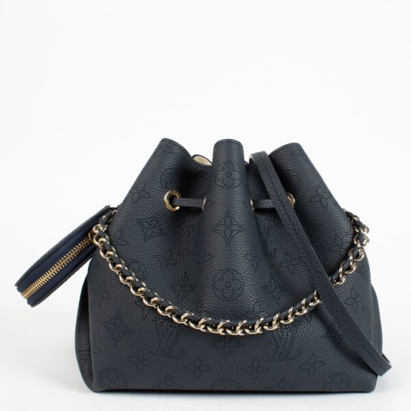 Authentic preloved Louis Vuitton Navy Mahina Bella Bag on Labellov.com