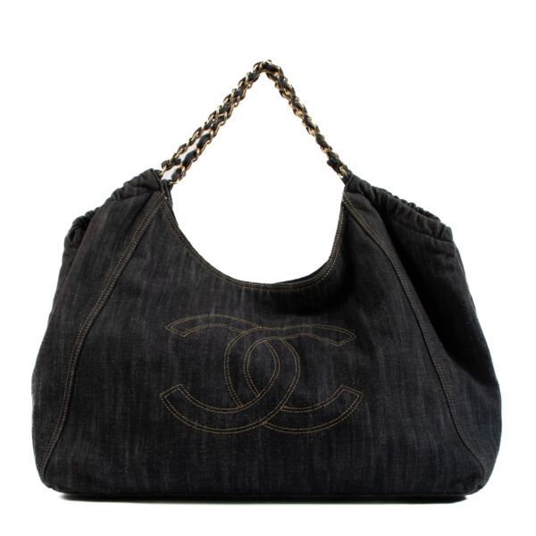 Chanel Denim Large Coco Cabas Bag