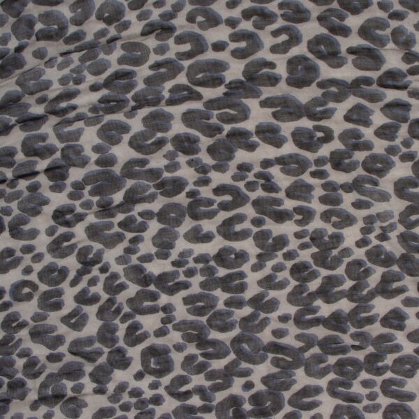 Louis Vuitton Black and Grey Graffiti Leopard Stephen Sprouse Scarf