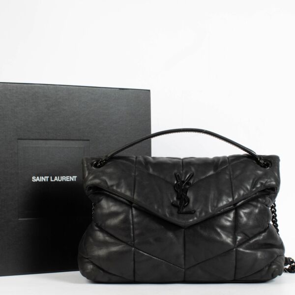 Saint Laurent All Black Medium Puffer Bag
