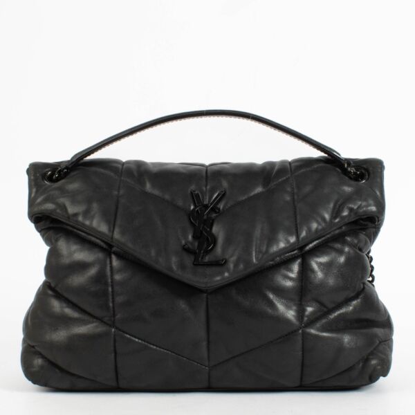 shop 100% authentic second hand Saint Laurent All Black Medium Puffer Bag on Labellov.com