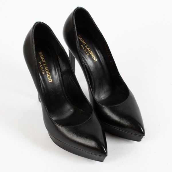 Saint Laurent Black Platform Pumps - Size 37