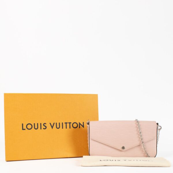 Louis Vuitton Pink Epi Pochette Felicie