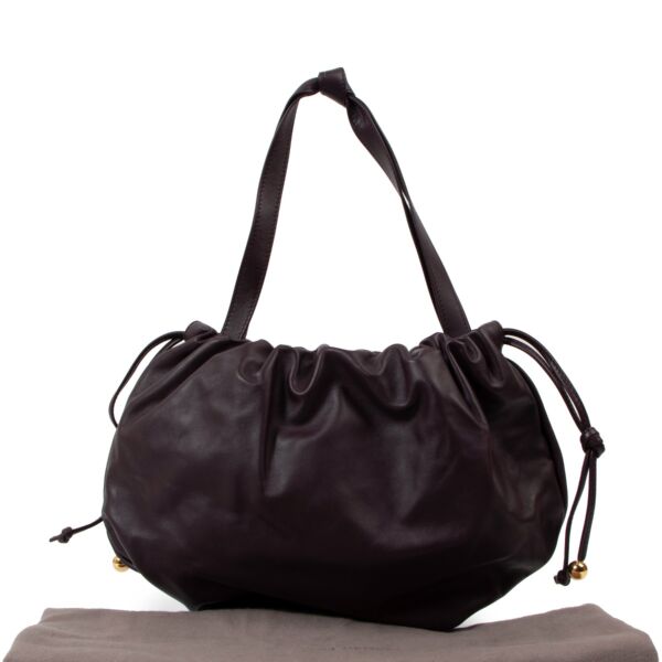 Bottega Veneta Medium Bulb Grape Leather Bag