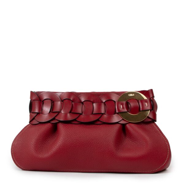 Chloé Darryl Smoked Red Clutch