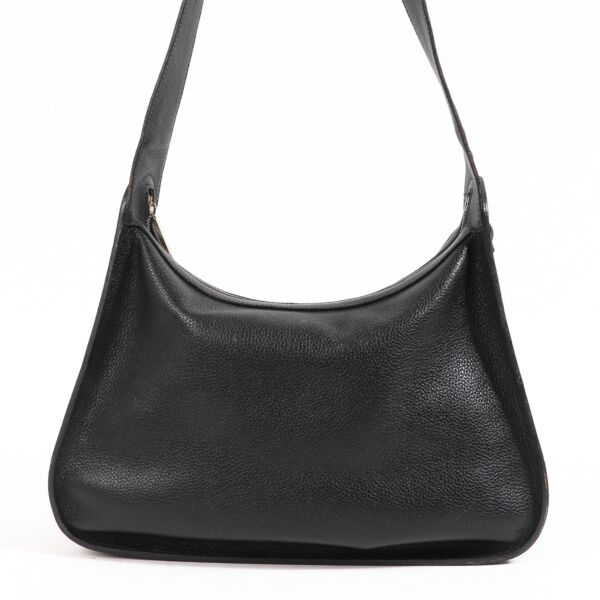 Delvaux Pensée Black Calfskin Leather Shoulder Bag