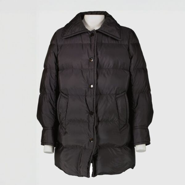 Prada 2016 Black Nylon Down Jacket - Size IT40