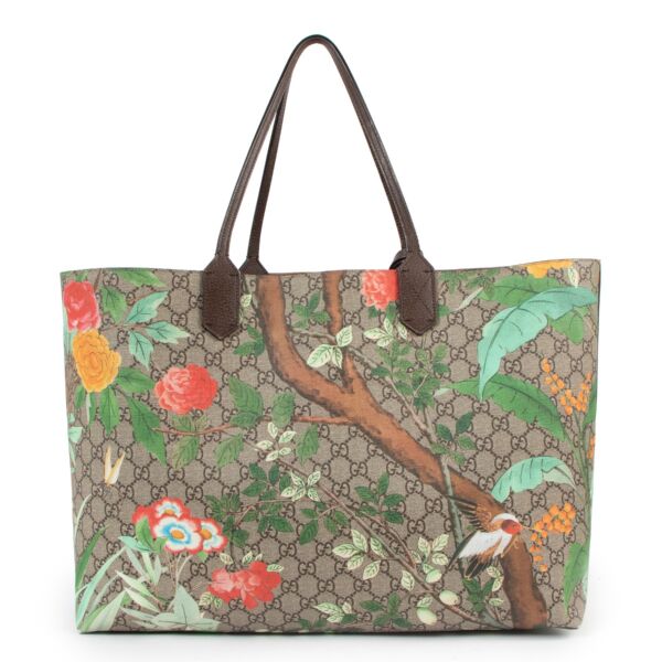 Gucci Tian Soft GG Supreme Tote 