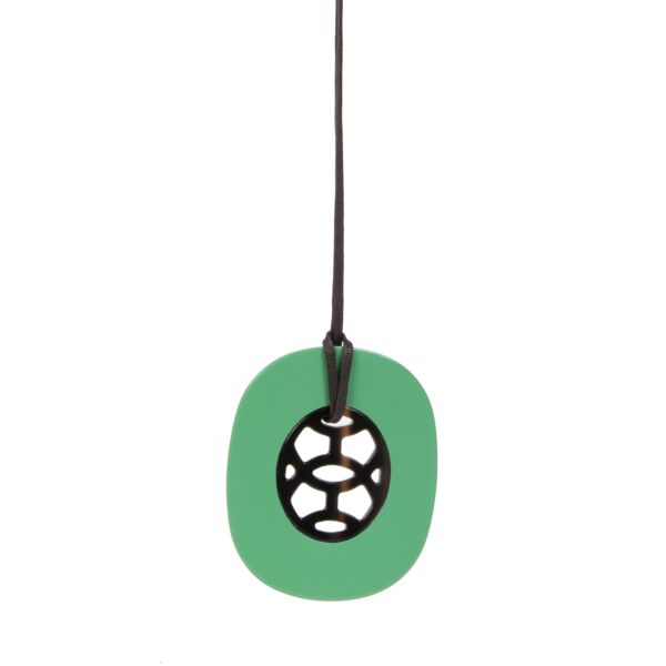 Authentic second-hand vintage Hermès Green Lift Pendant buy online webshop LabelLOV