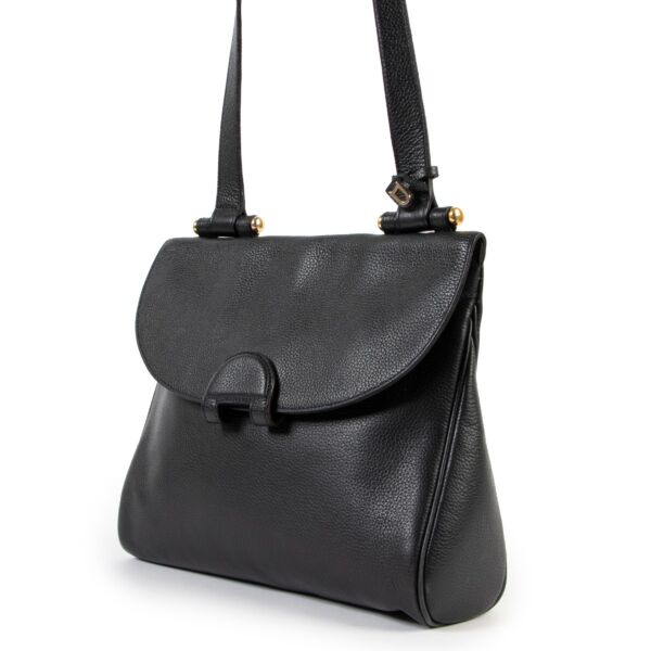 Delvaux Black Impromptu Shoulder Bag