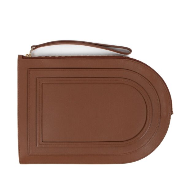 Delvaux Louise Clutch Fauve Allure
