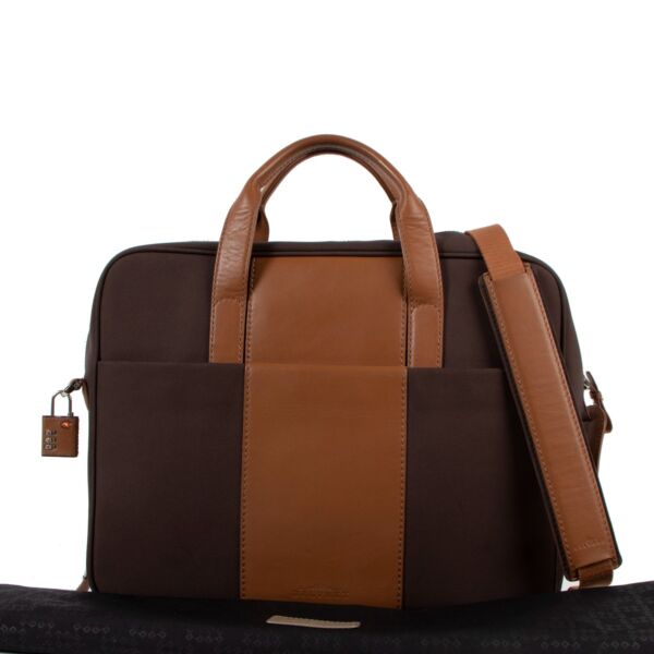 Delvaux Brown Airess Briefcase