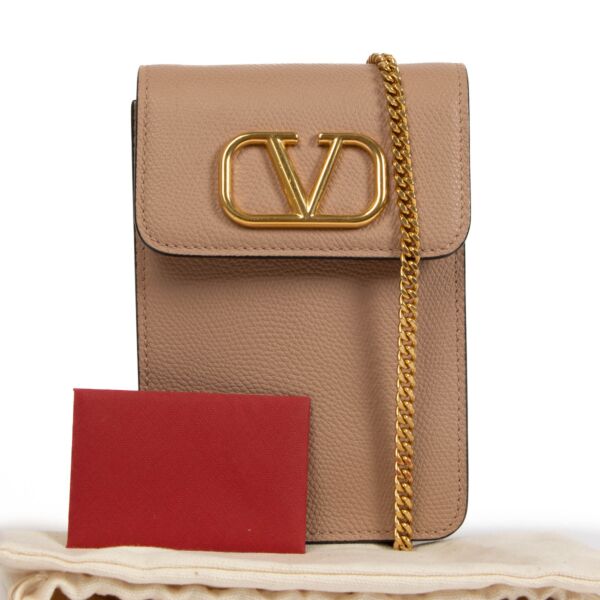 Valentino Garavani Pink Phone Pouch Crossbody Bag