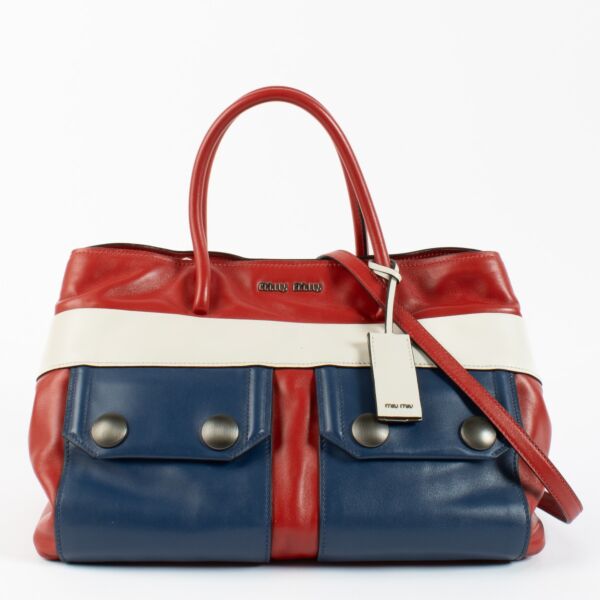Miu Miu Multicolor Front Pocket Tote Bag