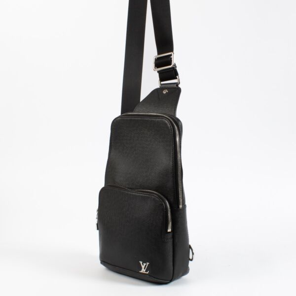 Louis Vuitton Black Taiga Avenue Sling Bag