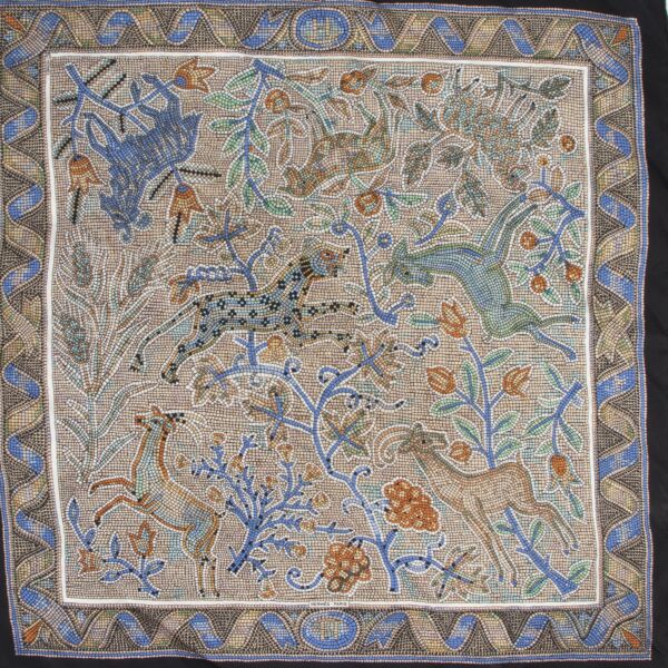 Hermès Multicolour Pochette Scarf Mosaic