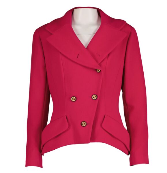 Chanel Fall/Winter 1991 Runway Hot Pink Blazer Jacket