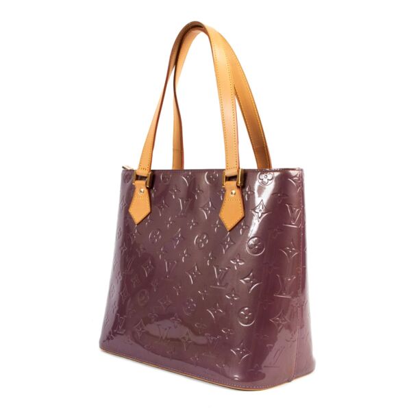 Louis Vuitton Houston Purple Monogram Vernis Tote Bag