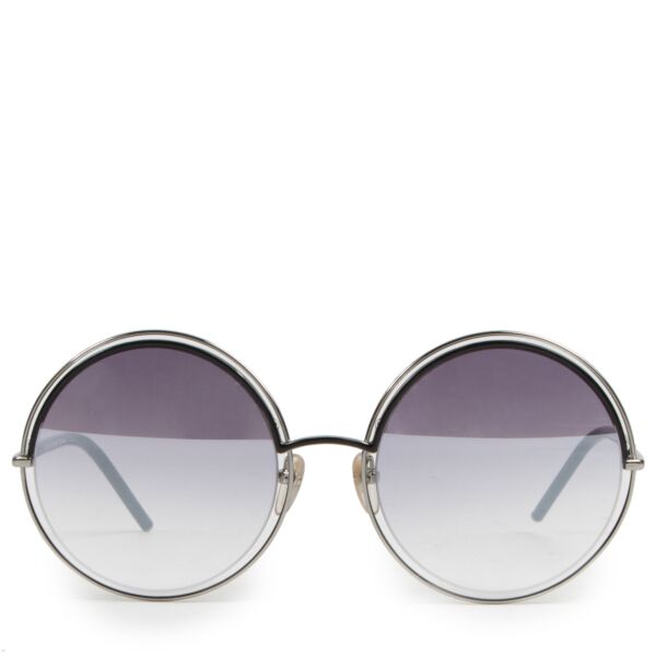 Authentieke Tweedehands Marc Jacobs Black Marc 11s Round Sunglasses juiste prijs veilig online shoppen luxe merken webshop winkelen Antwerpen België mode fashion