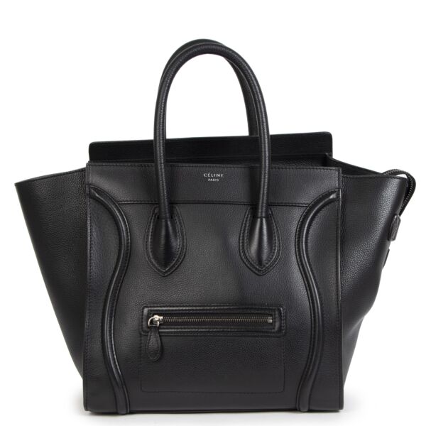 We buy and sell your authentic Céline Black Leather Mini Luggage Bag