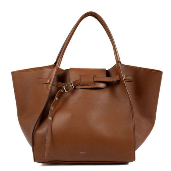 Authentic second hand Celine Tan Calfskin Medium Big Bag on Labellov.com 