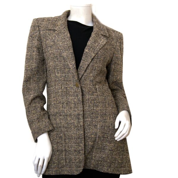 chanel tweed blazer now for sale at labellov vintage fashion webshop belgium