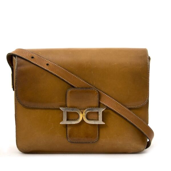 Delvaux Fauve Bourgogne Crossbody Bag for sale online at Labellov secondhand luxury