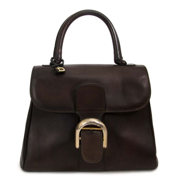 delvaux vintage brown boxcalf brillant pm now for sale at labellov vintage fashion webshop belgium