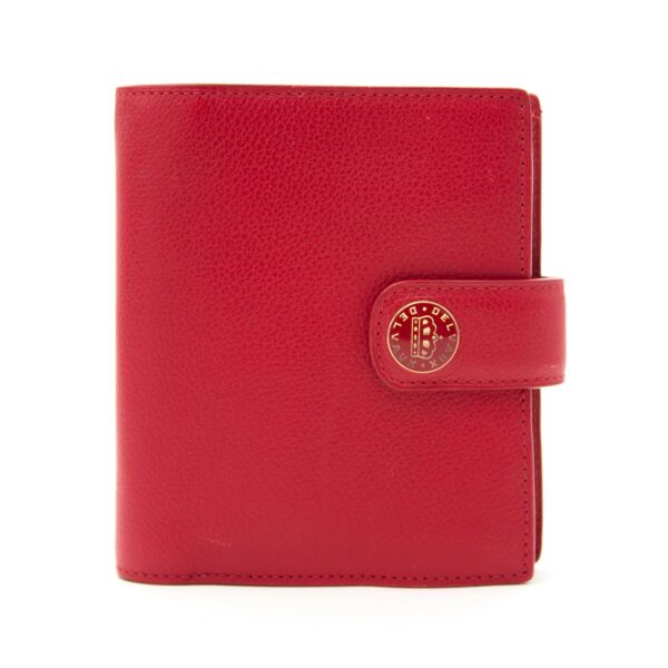 Delvaux Red Leather Wallet kopen en verkopen