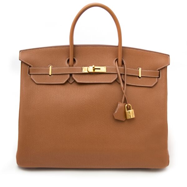 acheter en ligne pour le meilleur prix Hermes Birkin 40 Gold Togo 