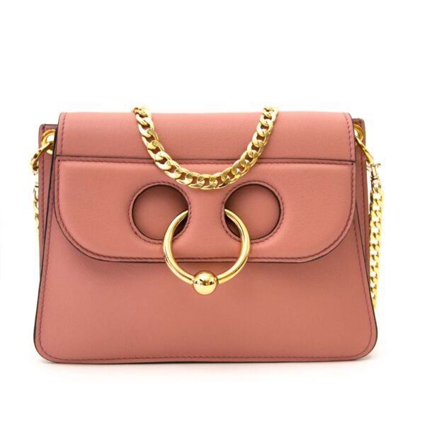 JW Anderson mini pierce bag dusty rose now for sale at labellov vintage fashion webshop belgium