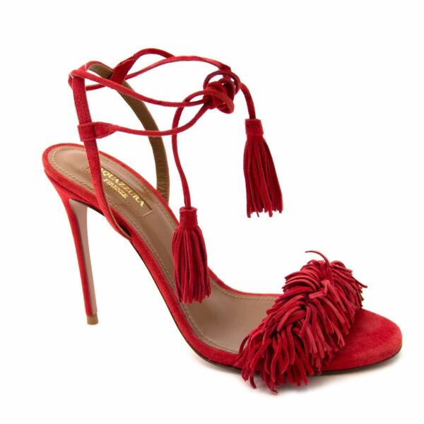 Buy an authentic secondhand Aquazzura heels at the right price at LabelLOV vintage webshop. Safe and secure online shopping.