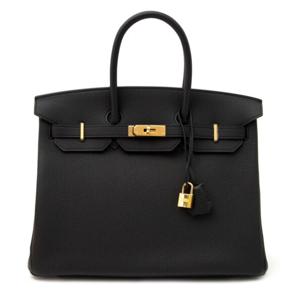 Never used Hermès Birkin 35 Togo Noir GHW for sale in Antwerp Belgium Labellov or online www.labellov.com, this luxury handbag is brand new.