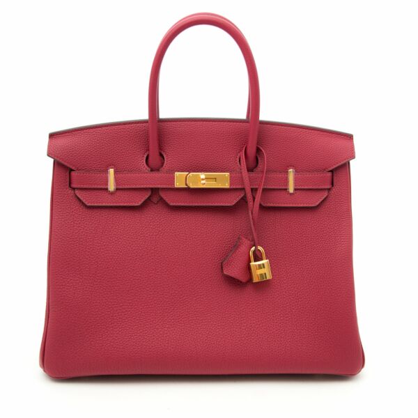 Koop veilig online op labellov.com gloednieuwe hermes birkin rouge grenat 35 in togo leder tegen de beste prijs